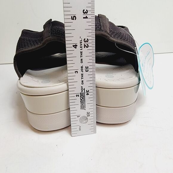 NWT Bzees Secret Peep Toe Nylon Vamp Slip-On Comfort Walking Shoes Size 10 - Picture 4 of 6